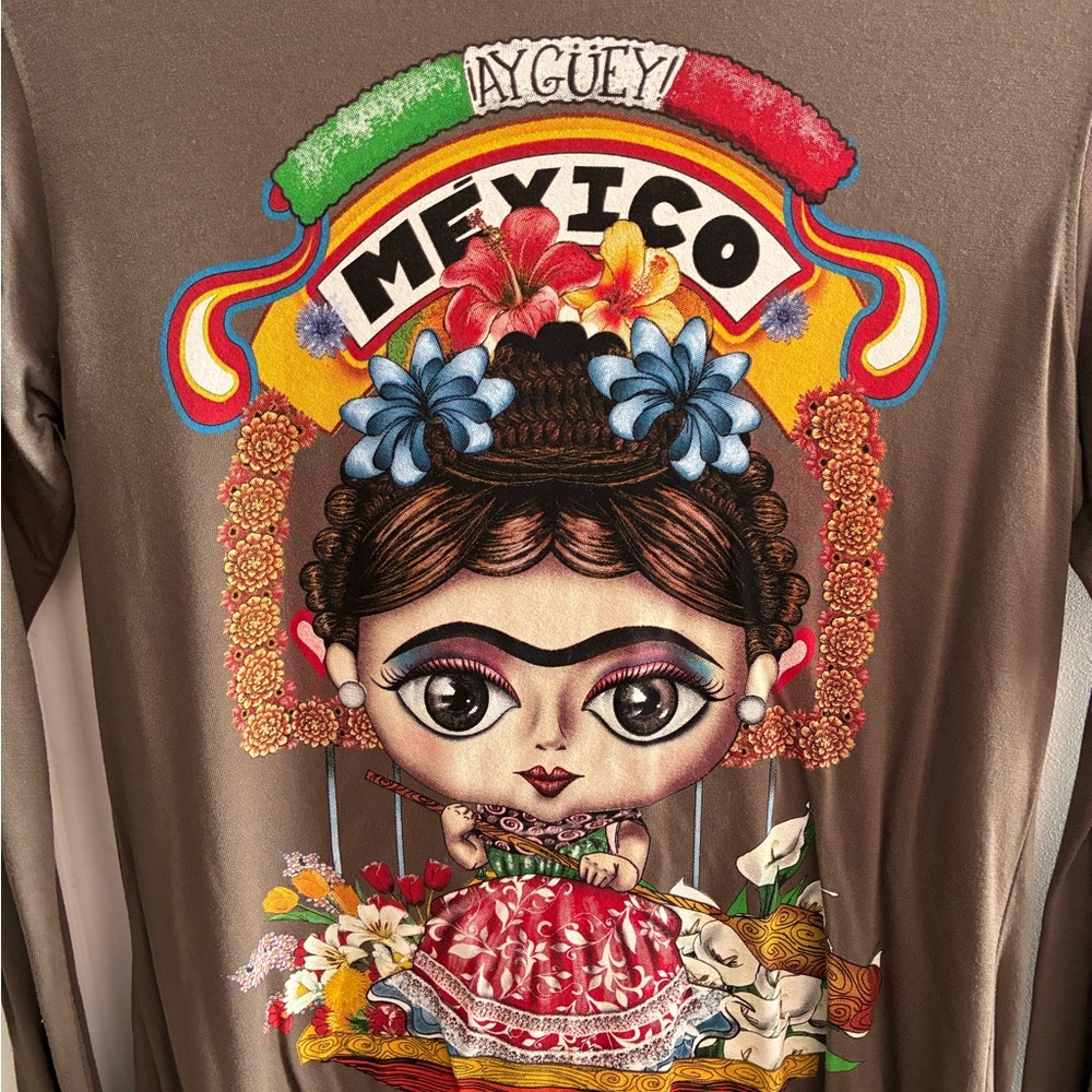 Ay Guey Mexico Graphic Long Sleeve Top - Picture 2 of 4